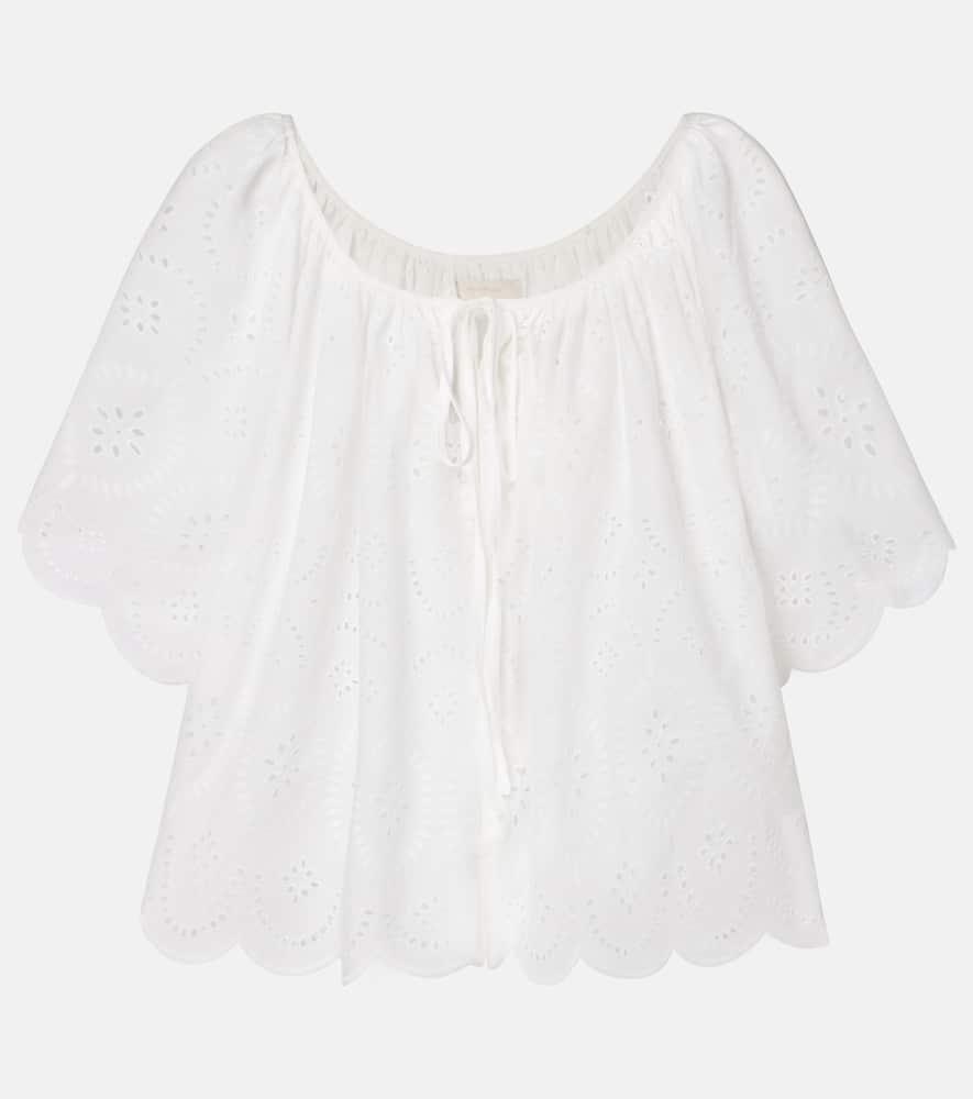 faithfull fondaco broderie anglaise top