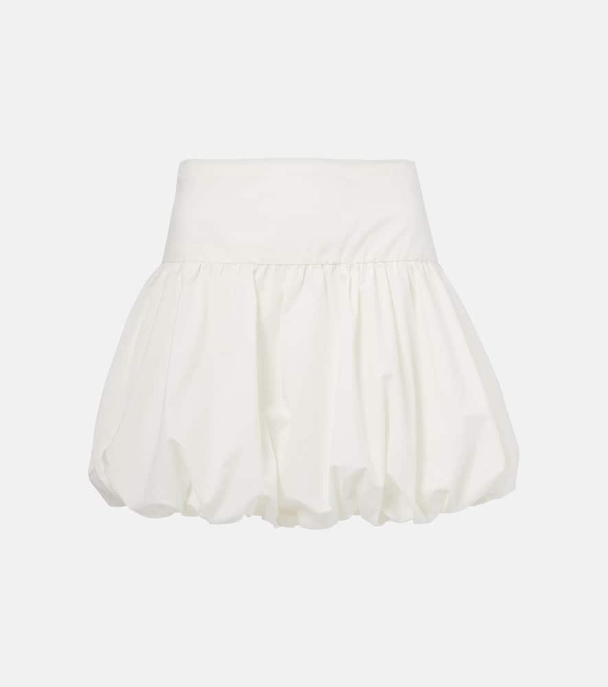 faithfull gathered cotton poplin miniskirt