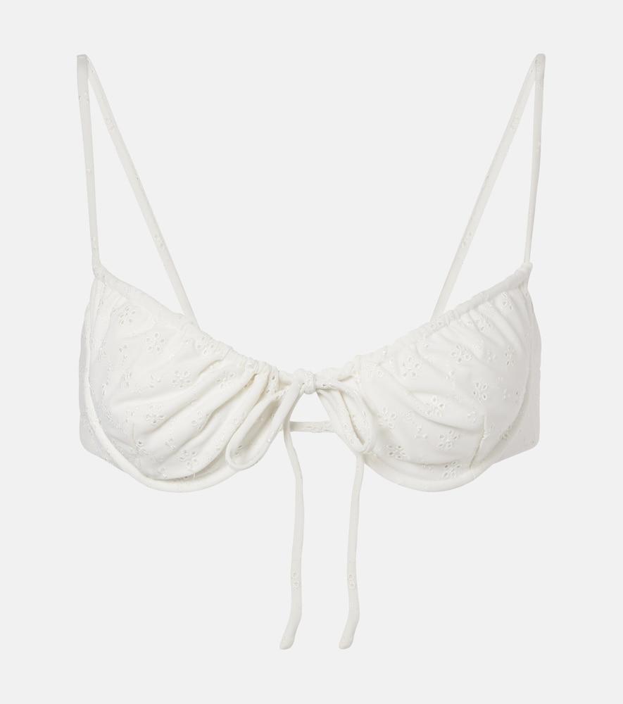 faithfull halo broderie anglaise bikini top