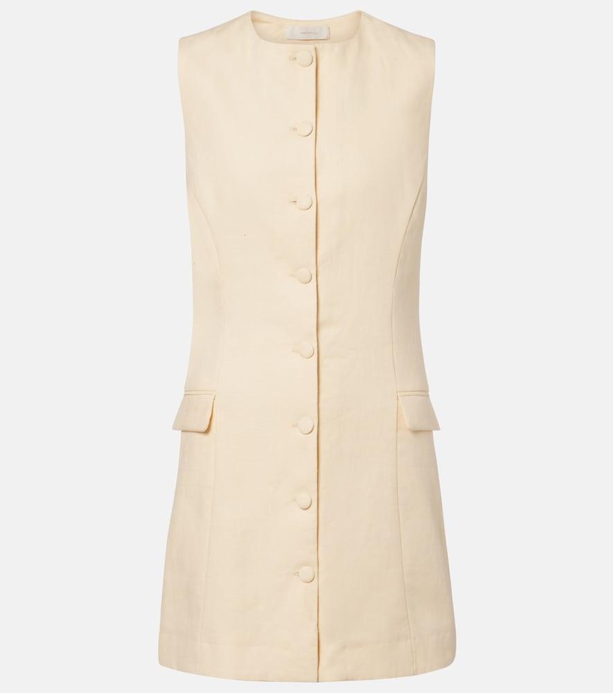 faithfull jane linen minidress