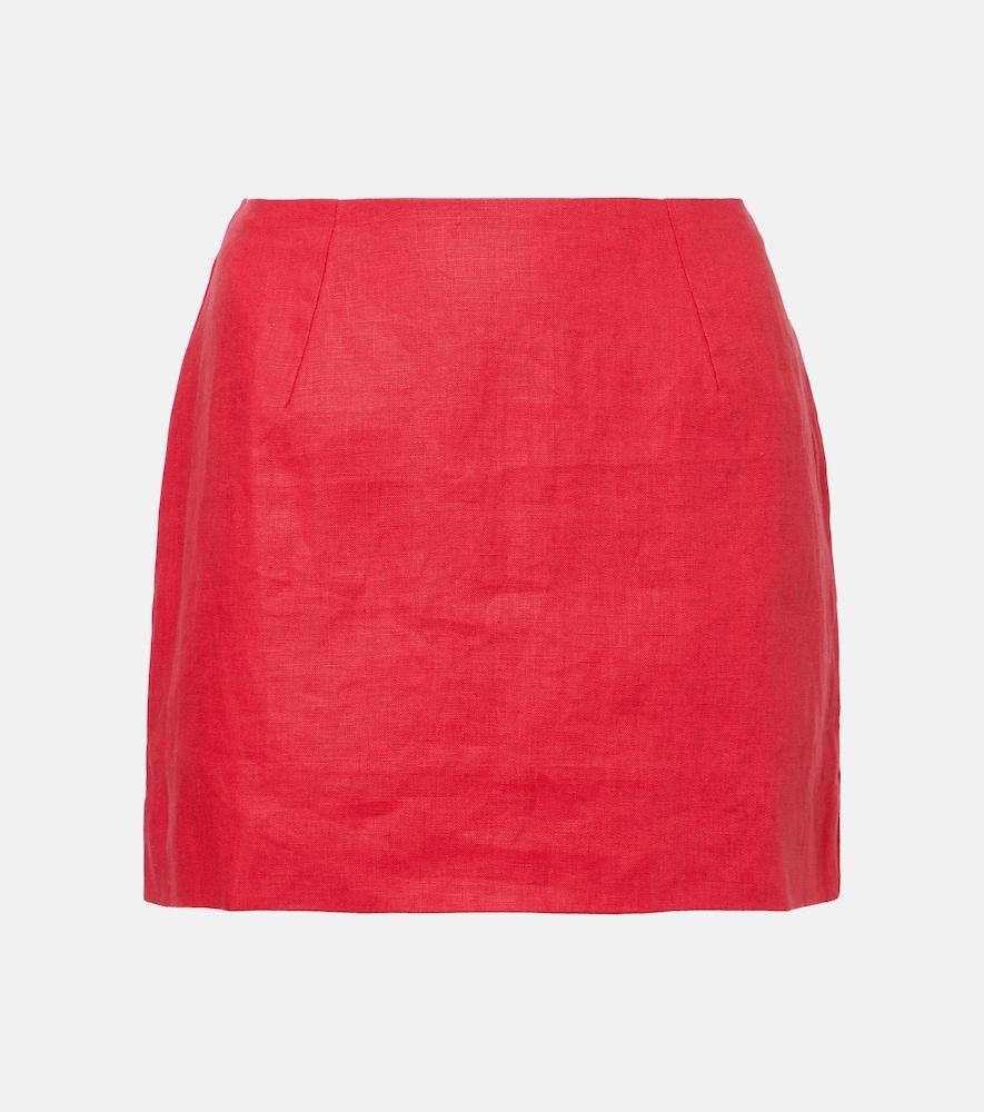 faithfull jane linen miniskirt