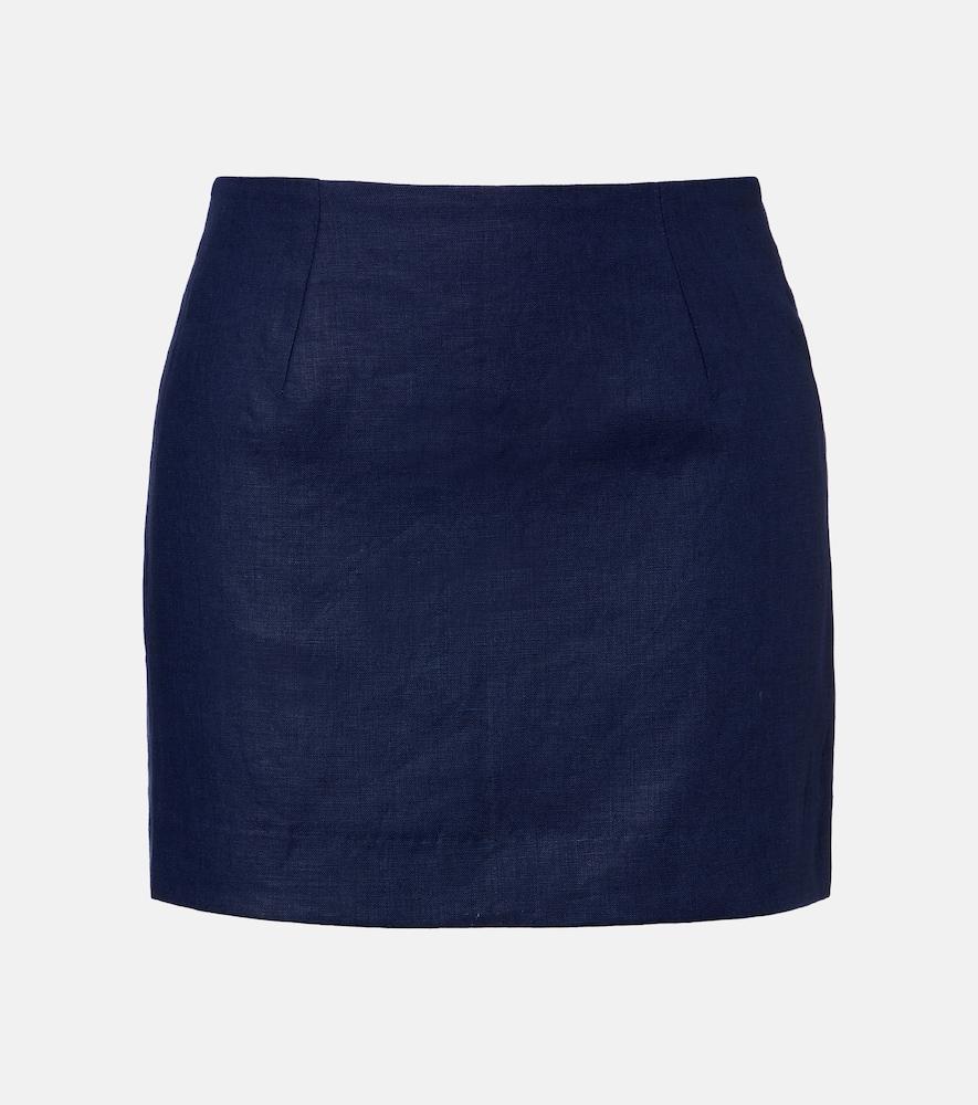 faithfull jane linen miniskirt