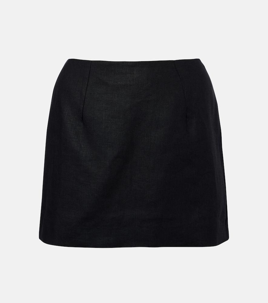 faithfull jane linen miniskirt