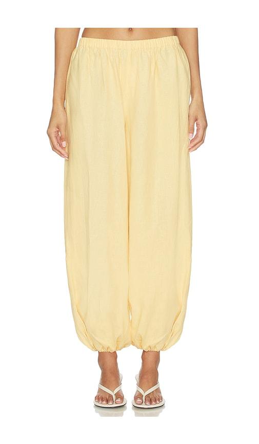 faithfull kortez balloon pant in cream.