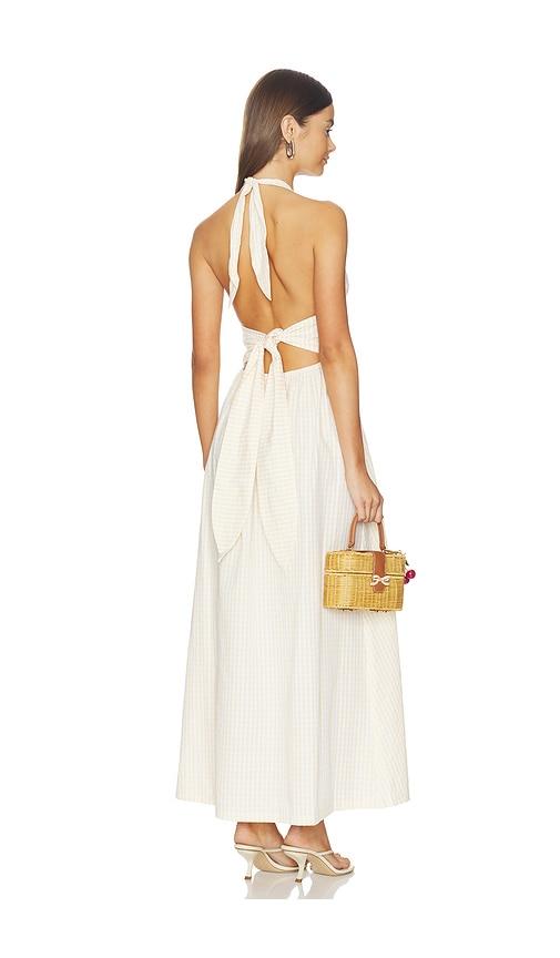 faithfull lido maxi dress in lemon.