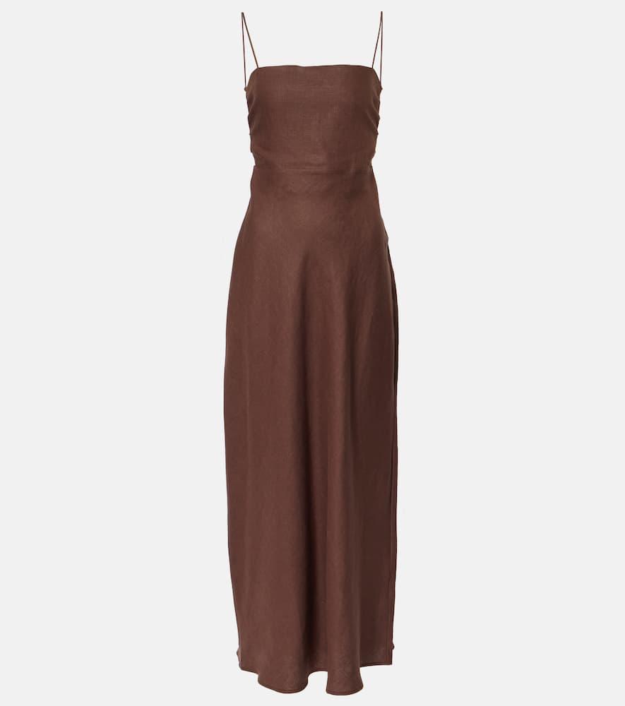 faithfull linen maxi dress