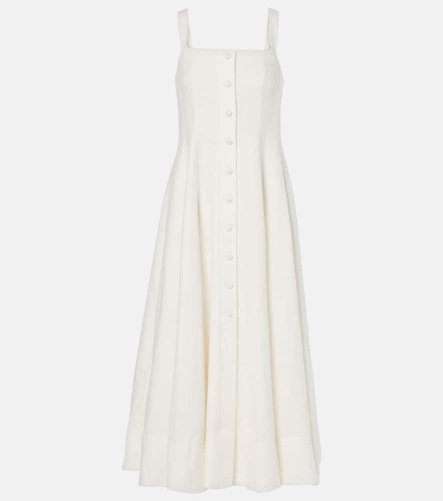 faithfull linen midi dress