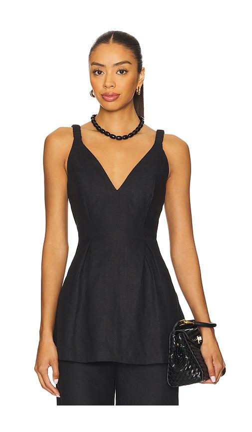 faithfull lola top in black.