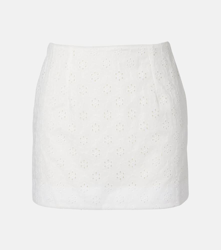 faithfull loma broderie anglaise miniskirt