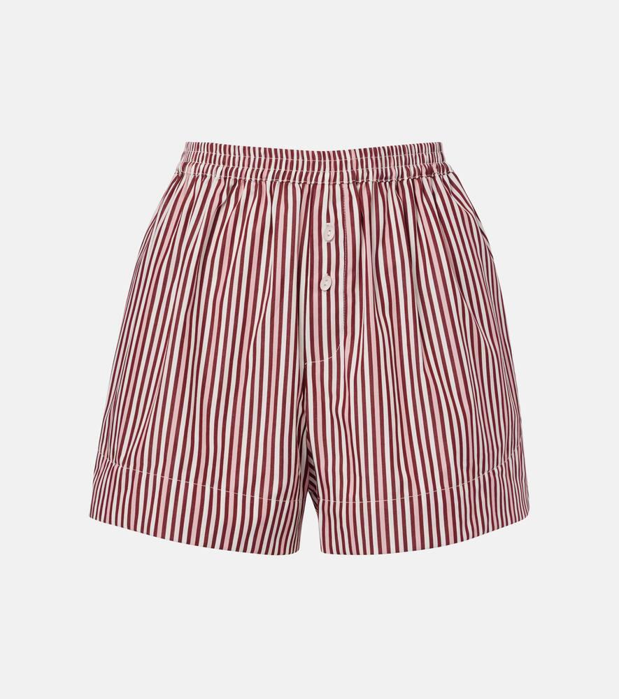 faithfull lonia striped cotton shorts
