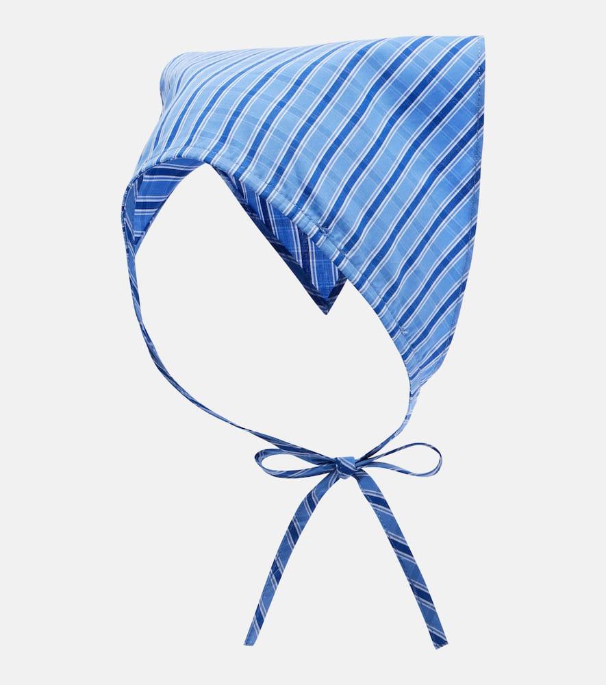 faithfull lucia checked cotton scarf