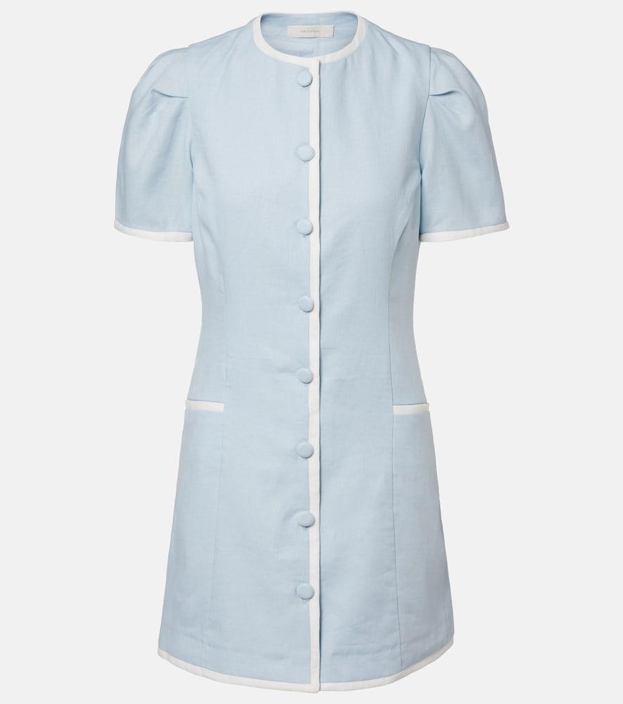 faithfull madeline linen minidress