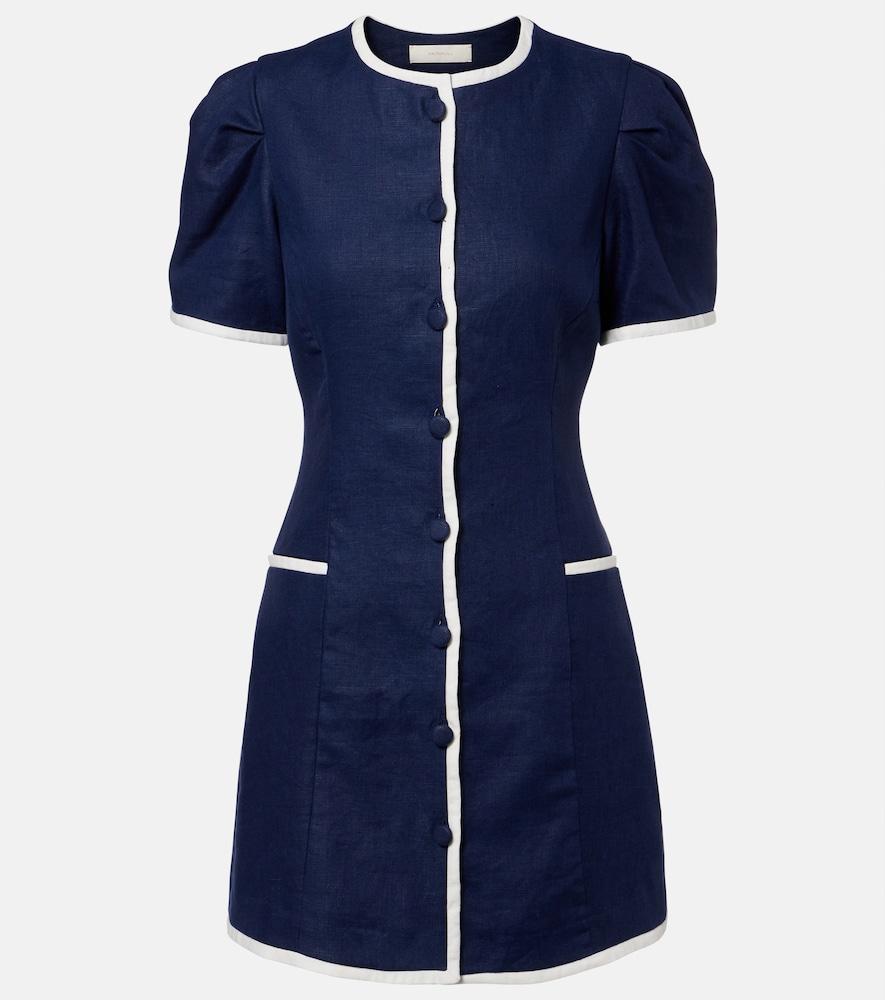 faithfull madeline linen minidress