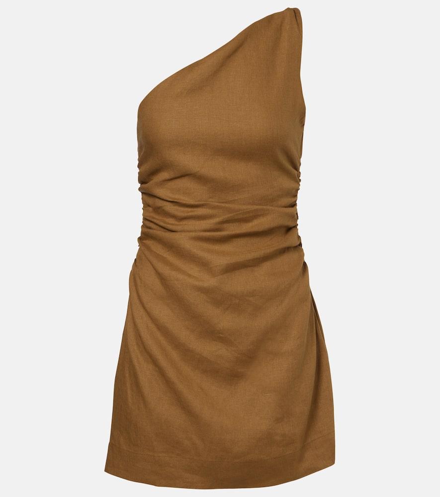 faithfull marga linen minidress