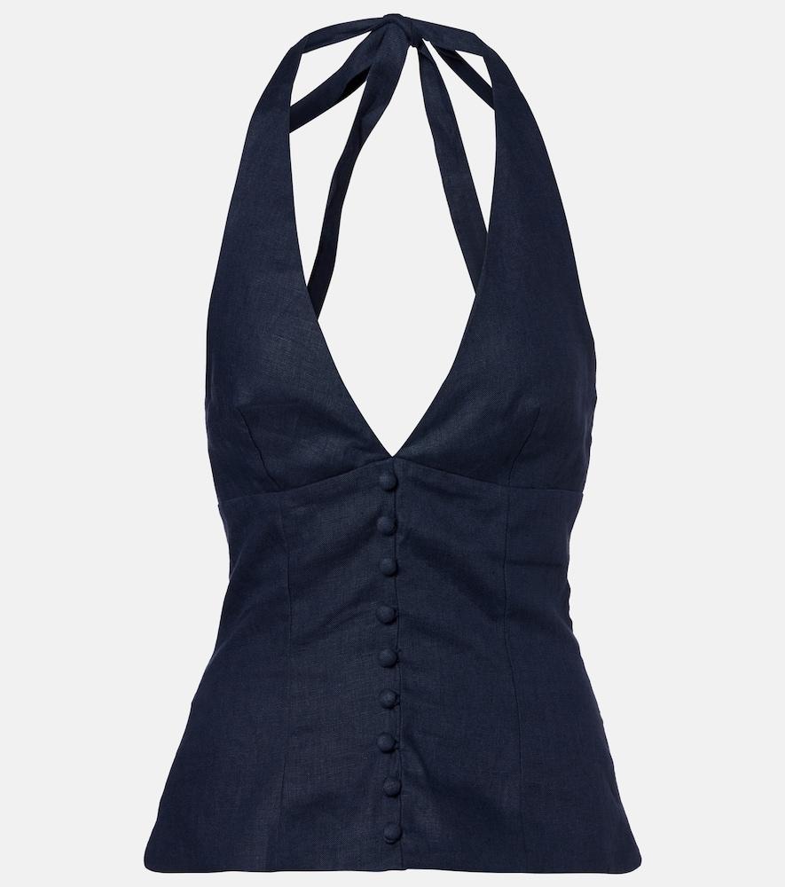 faithfull marie linen vest