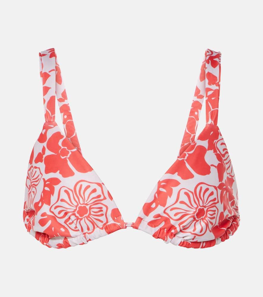 faithfull mary floral bikini top