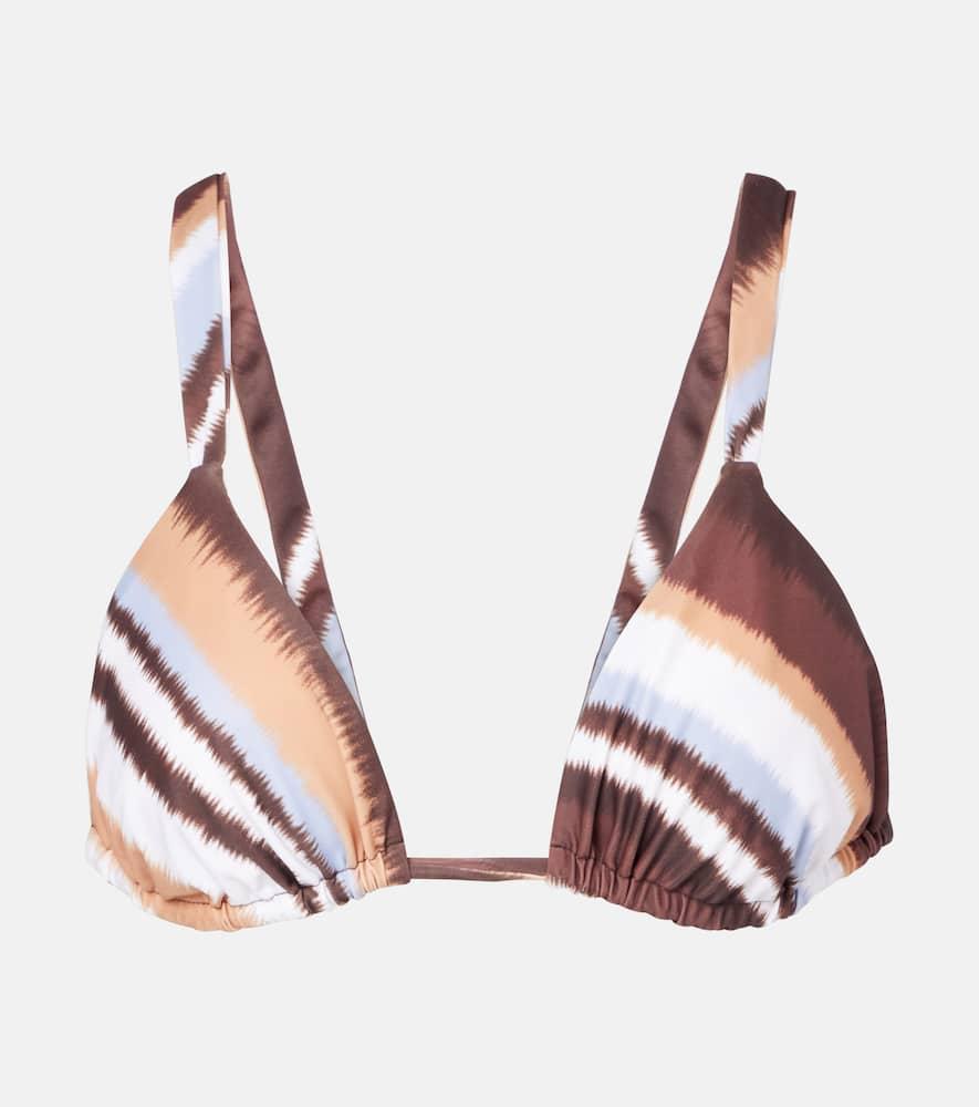 faithfull mary striped bikini top