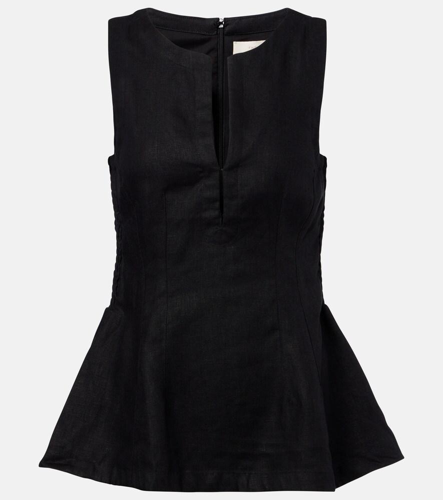 faithfull melia linen top