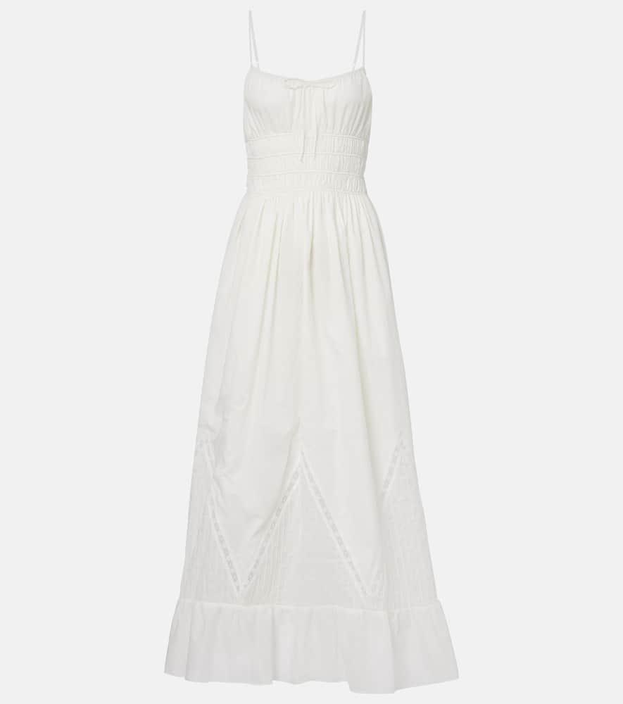 faithfull meline cotton voile maxi dress