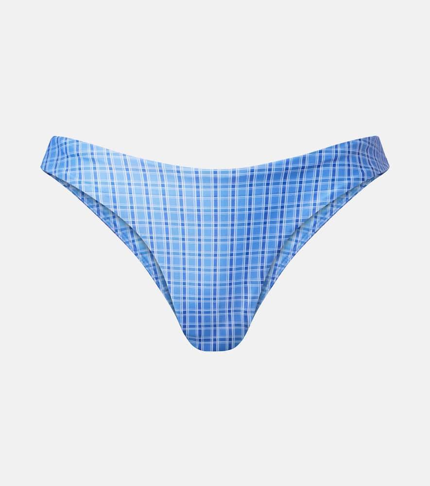 faithfull ombra checked bikini bottoms