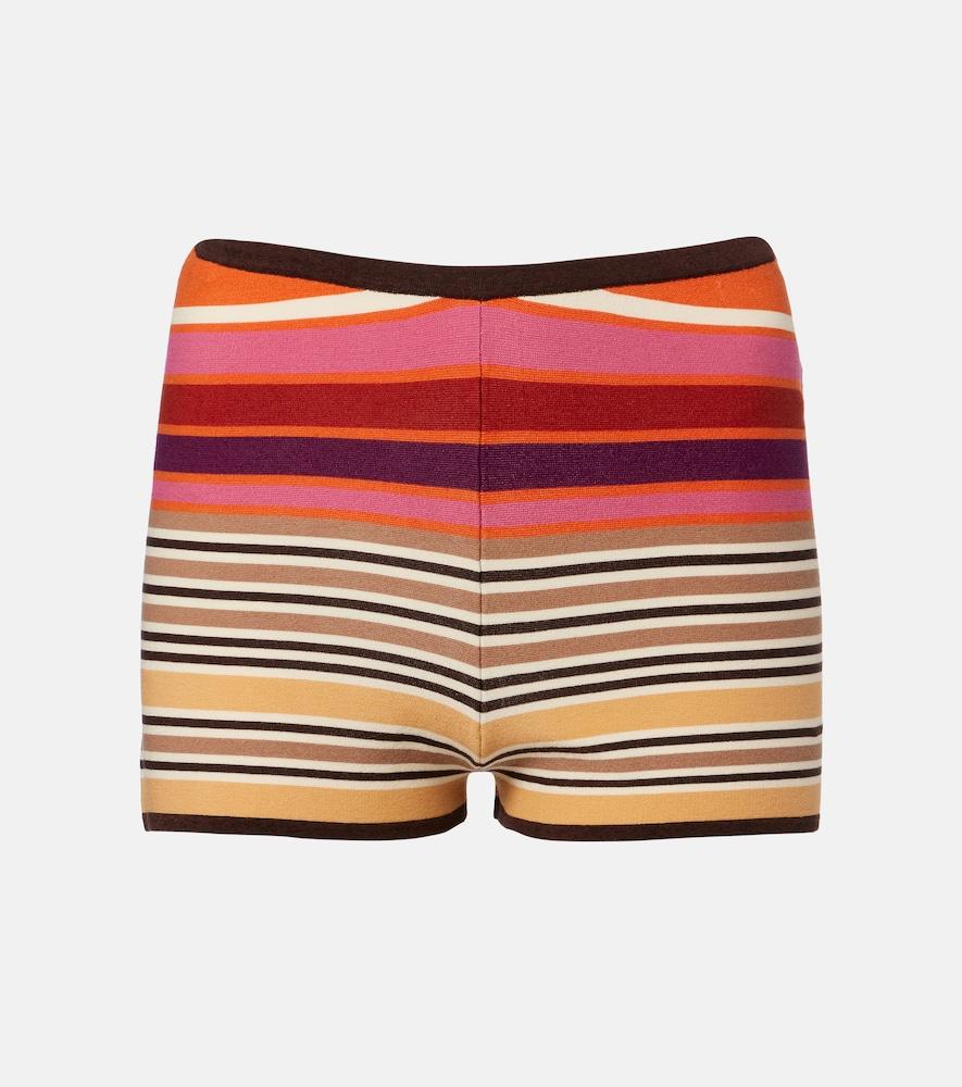 faithfull playa striped shorts