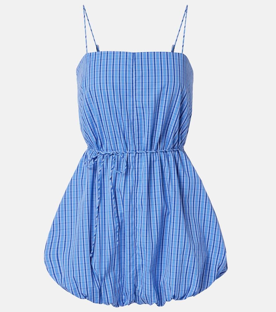 faithfull riatto checked cotton romper