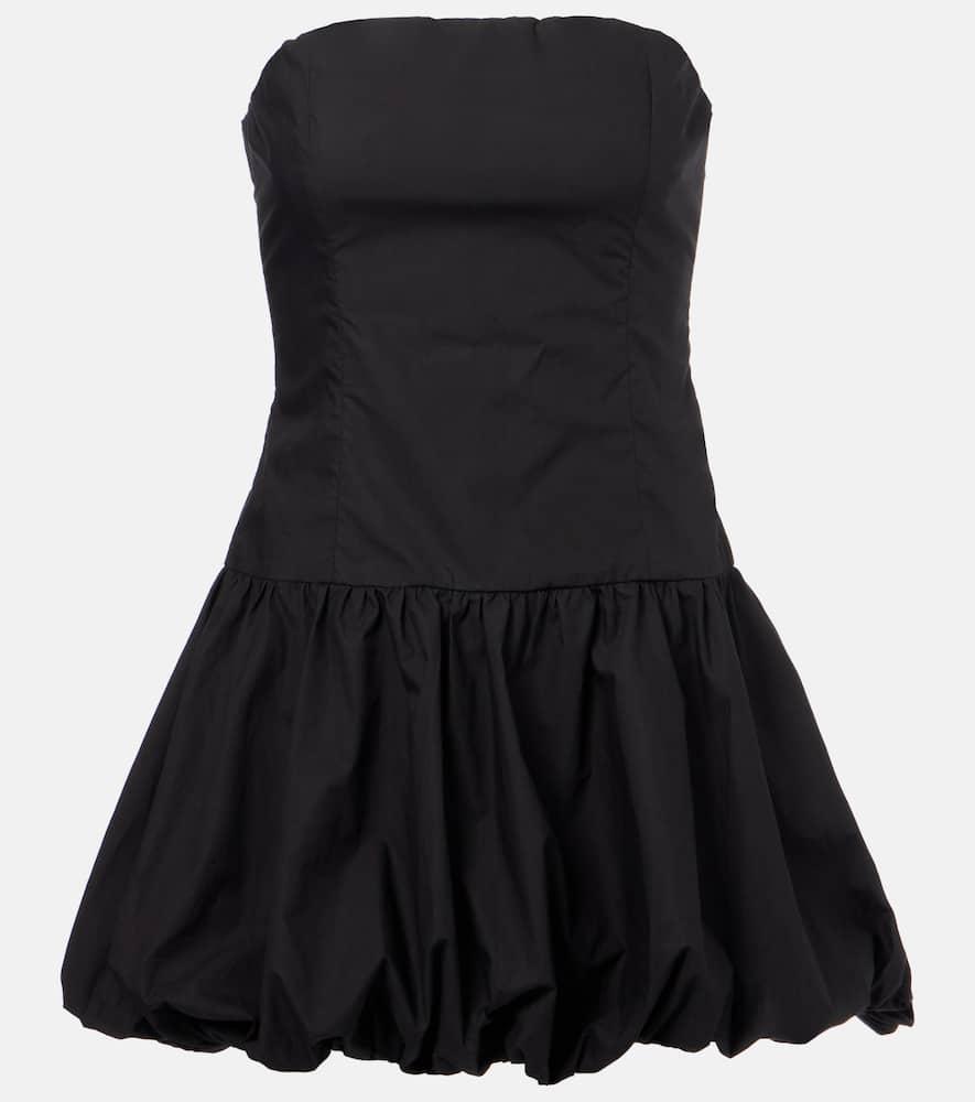 faithfull saskia strapless cotton minidress