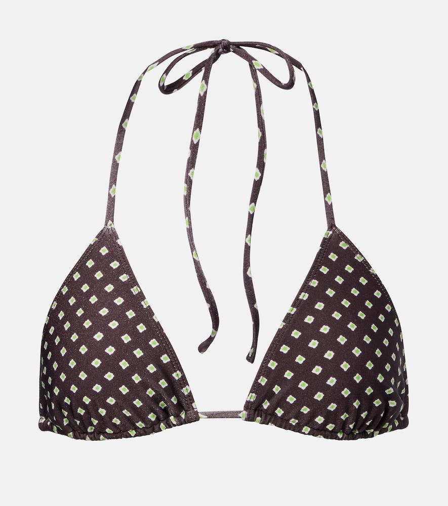 faithfull sete printed bikini top