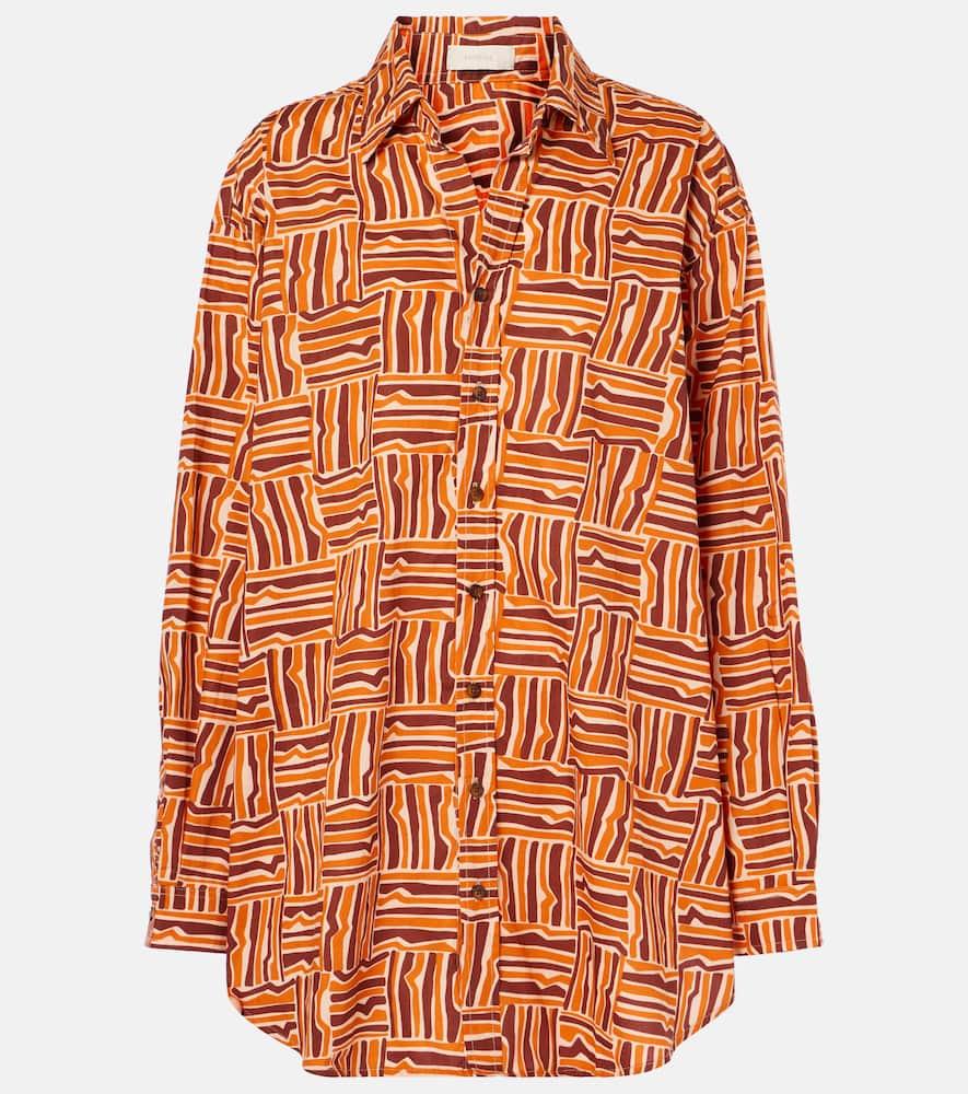 faithfull striped cotton poplin shirt