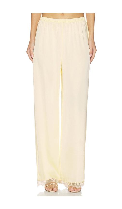 faithfull the brand adnina pant in yellow.