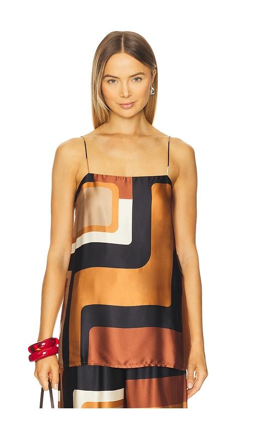 faithfull the brand aina top in brown.