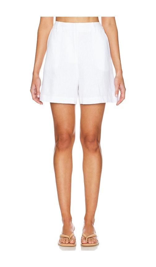 faithfull the brand antibes short in white.