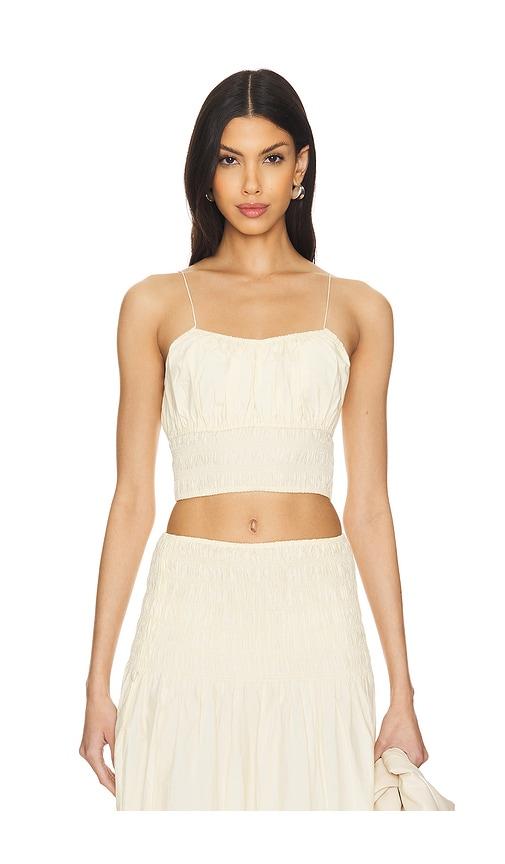 faithfull the brand baia top in lemon.