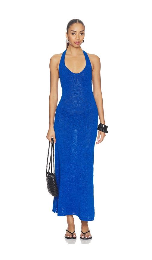 faithfull the brand bianca maxi dress in royal.