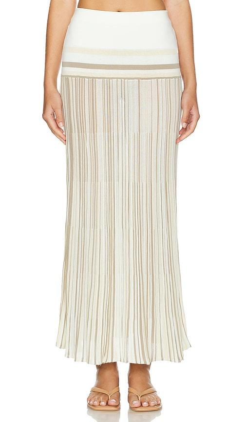 faithfull the brand citara skirt in white.