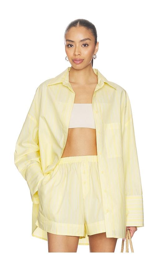 faithfull the brand clemente shirt in yellow.