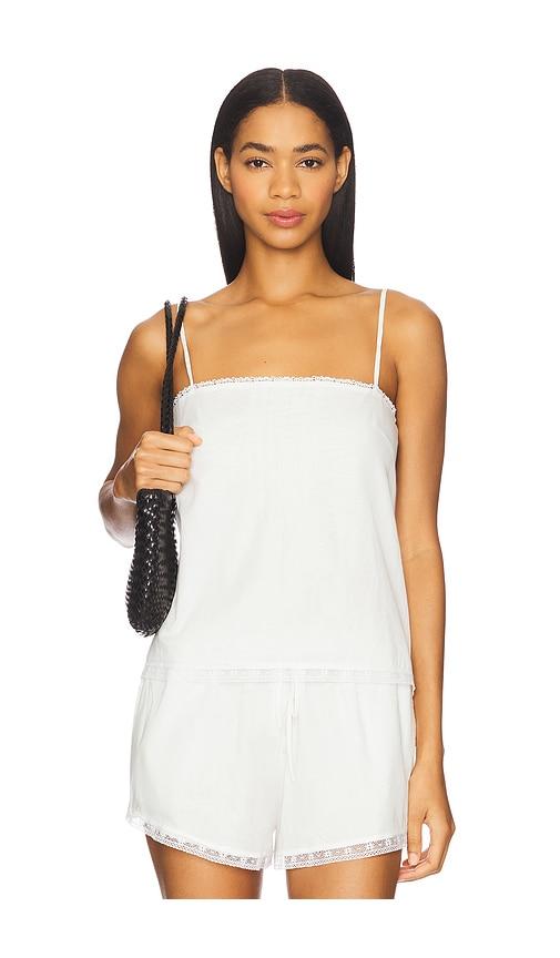 faithfull the brand denise top in white.