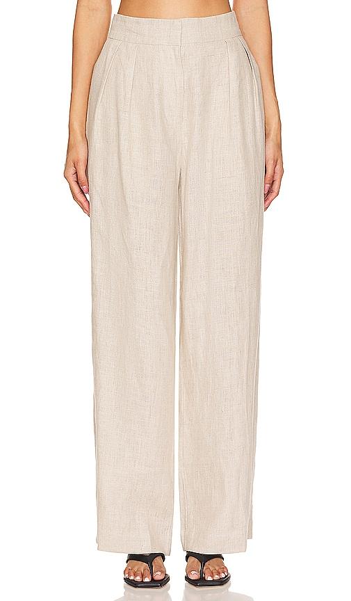 faithfull the brand duomo pant in beige.