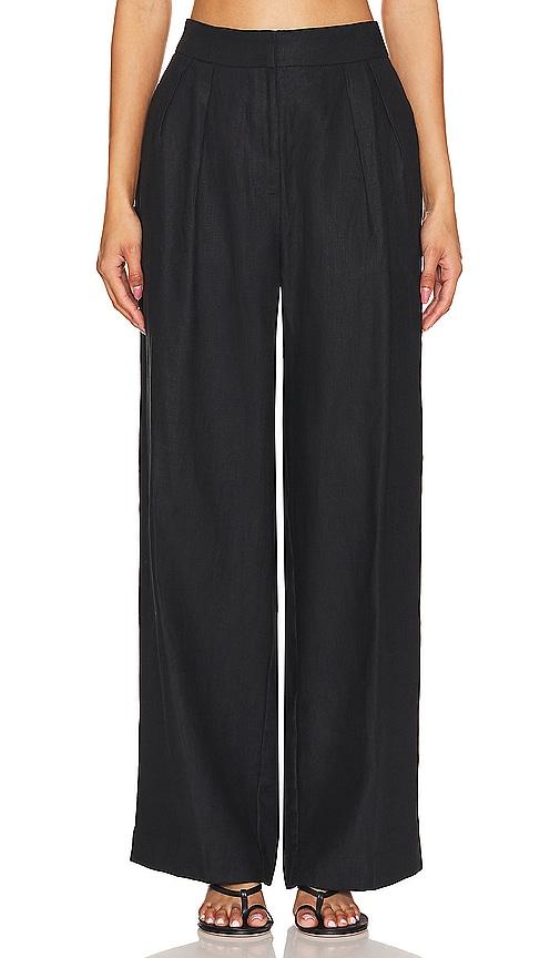 faithfull the brand duomo pant in black.