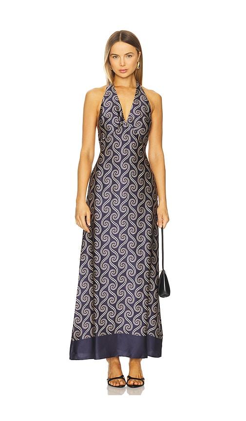 faithfull the brand elidia maxi dress in black.