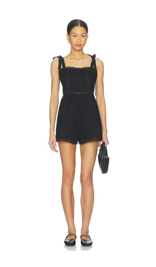 faithfull the brand emilia playsuit in black.