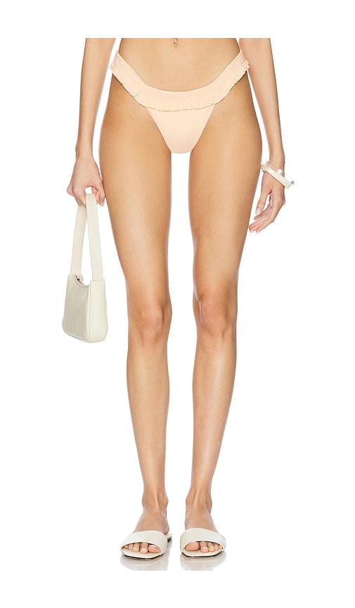 faithfull the brand esterel bikini bottom in cream.
