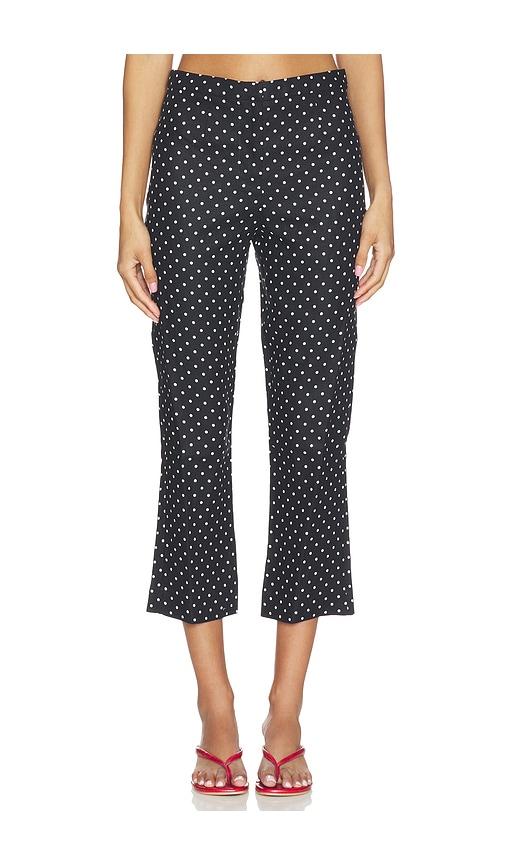 faithfull the brand iria capri pant in black.