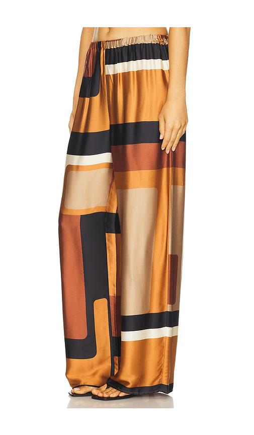 faithfull the brand jensen pant in brown.