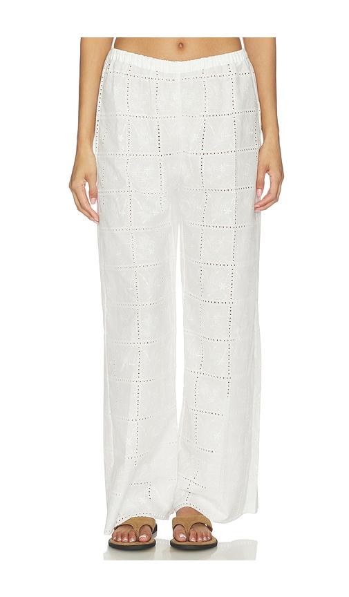 faithfull the brand mora pant in white.
