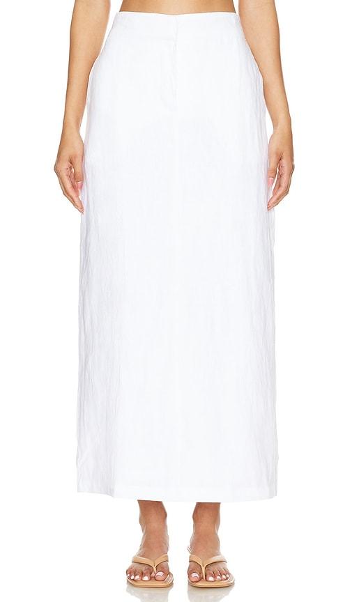faithfull the brand nelli skirt in white.