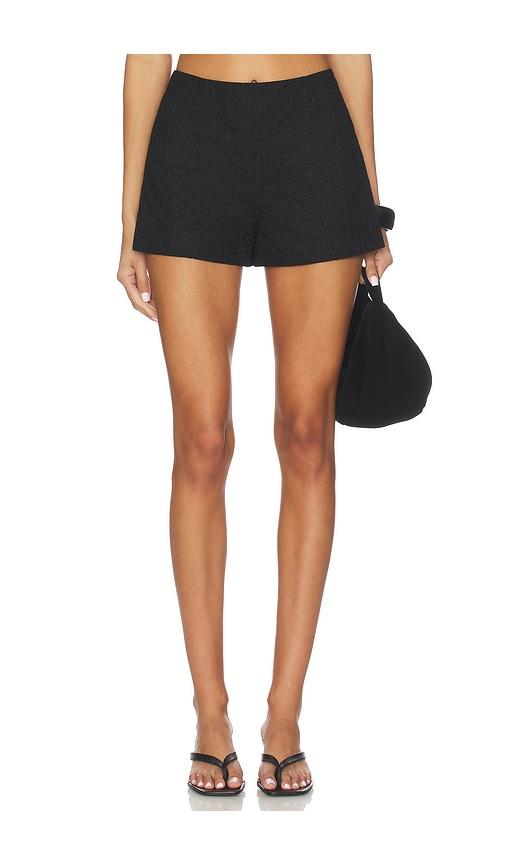 faithfull the brand olivia short in black.