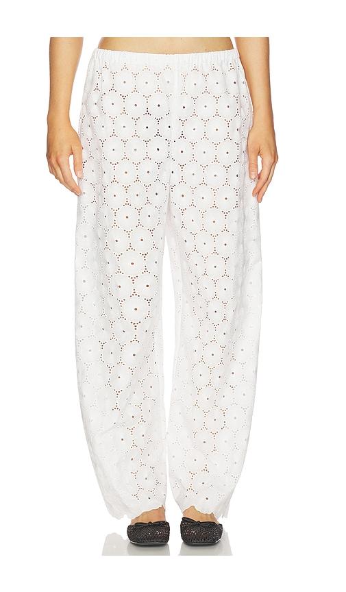 faithfull the brand pamina pant in white.