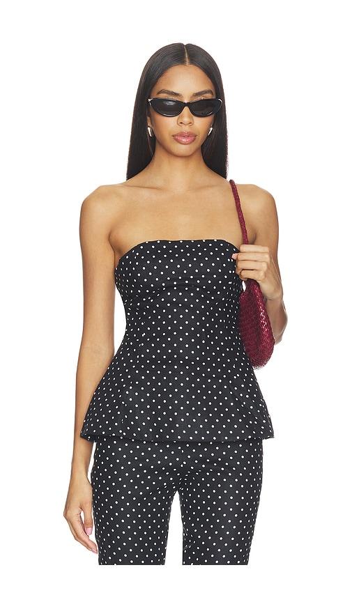 faithfull the brand petro top in black.