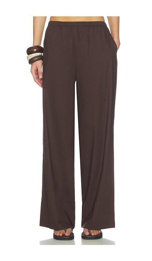 faithfull the brand sabine pants in brown.